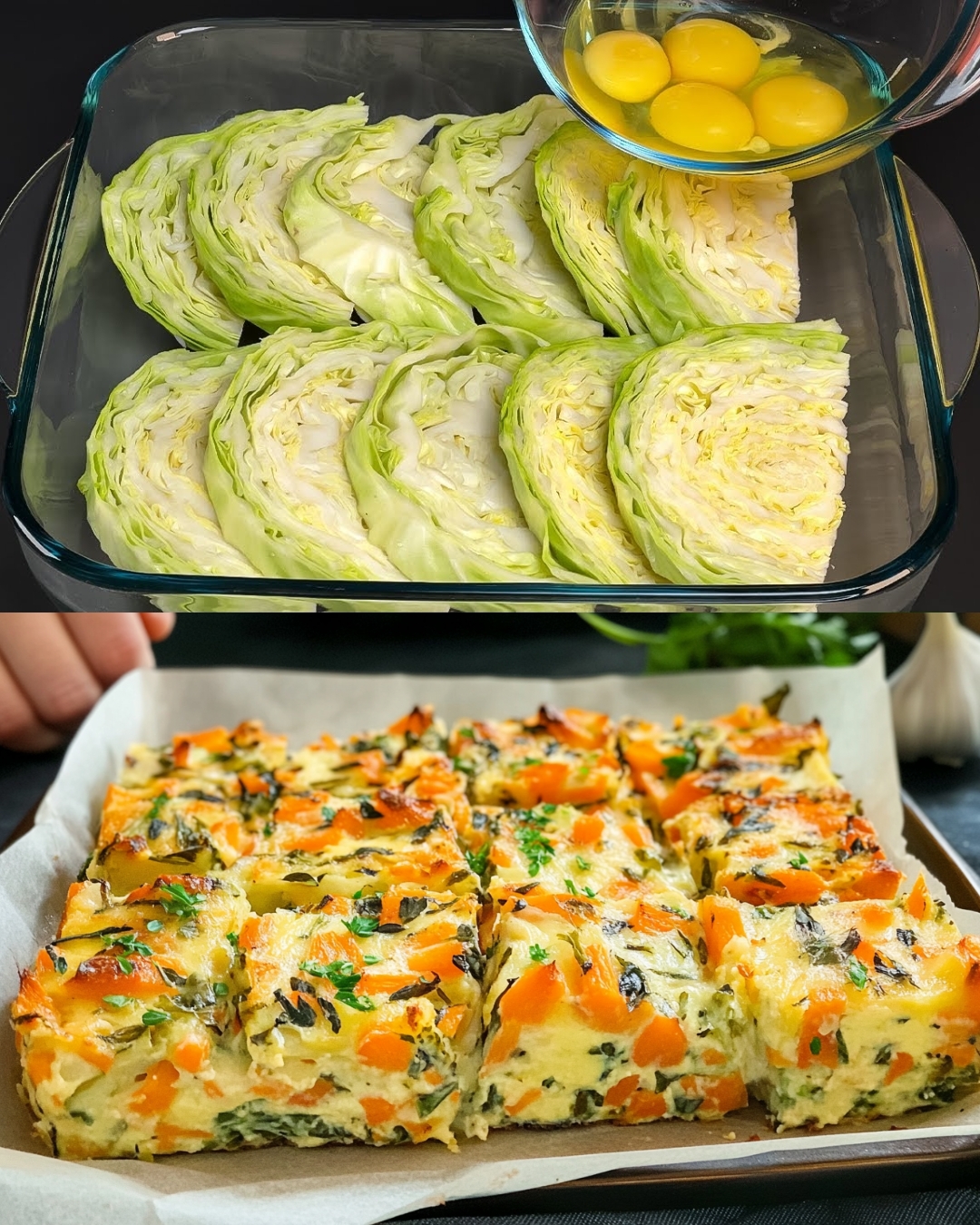Cabbage, Potato, Carrot, and Spinach Casserole