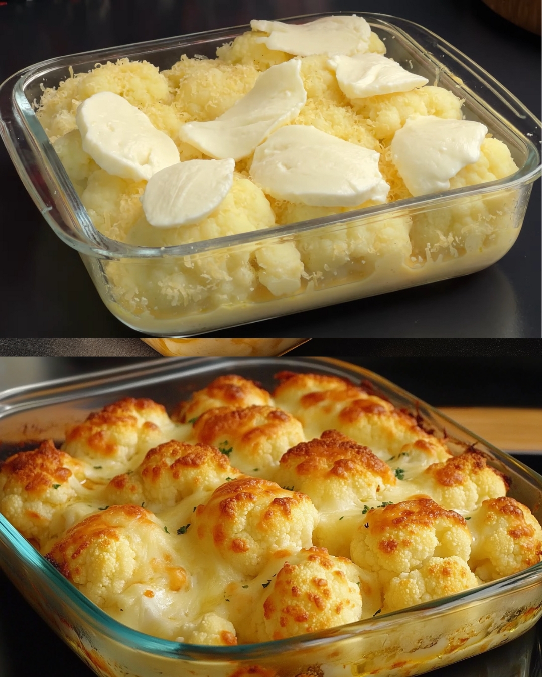 Cheesy Cauliflower Baked