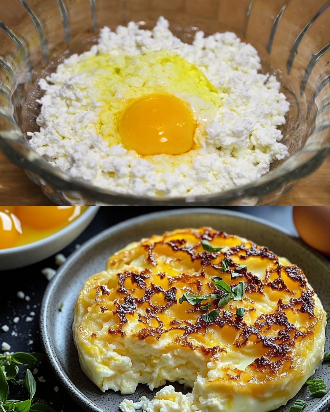 Cottage Cheese and Egg Bake
