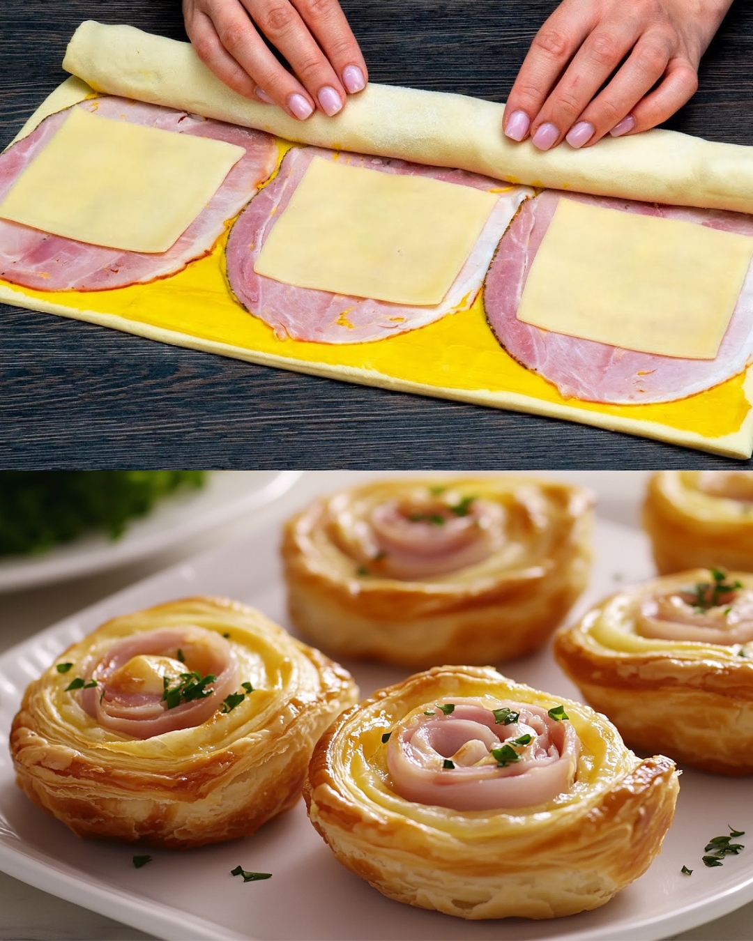 Ham and Cheese Puff Pastry