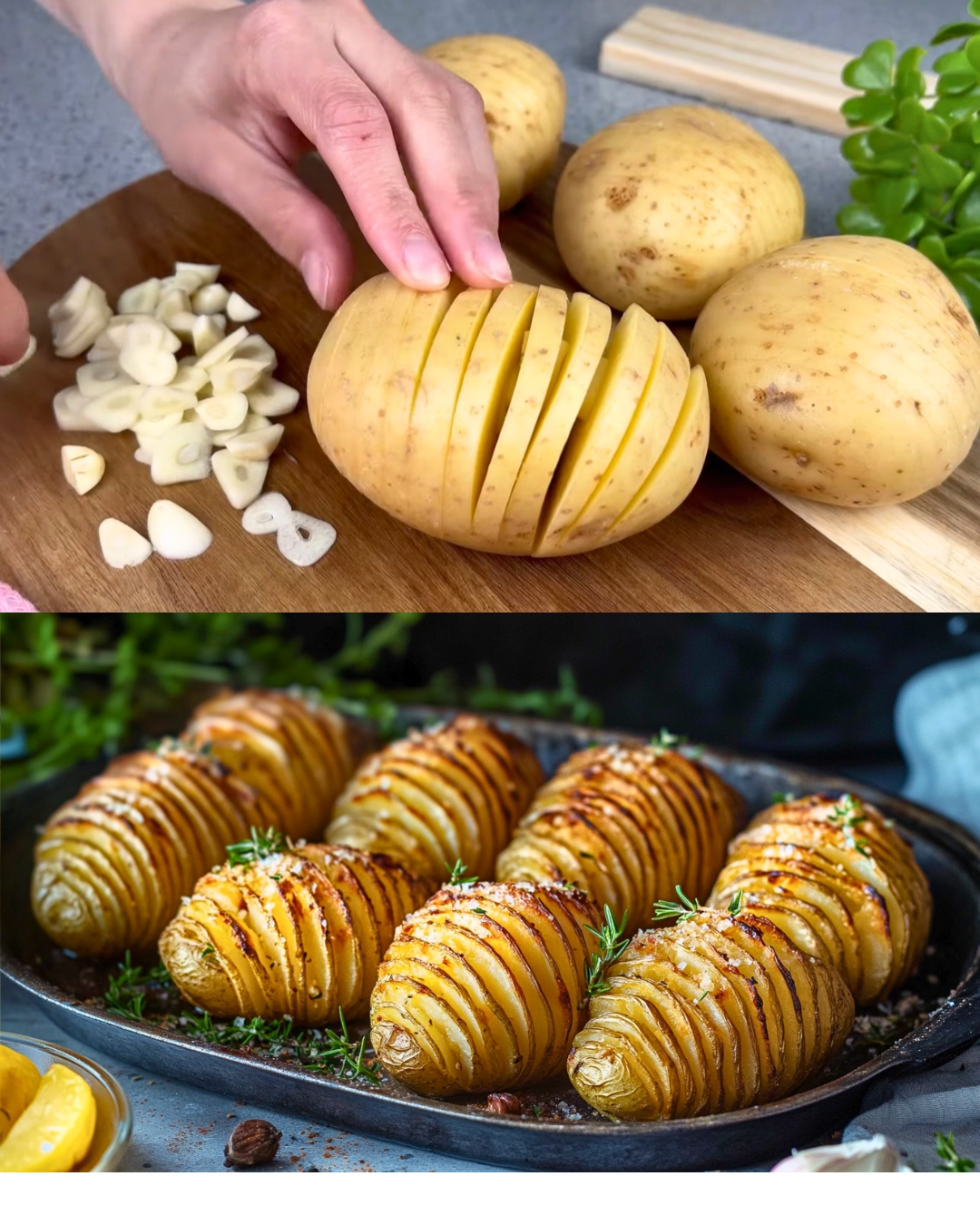 Garlic Butter Baked Potatoes