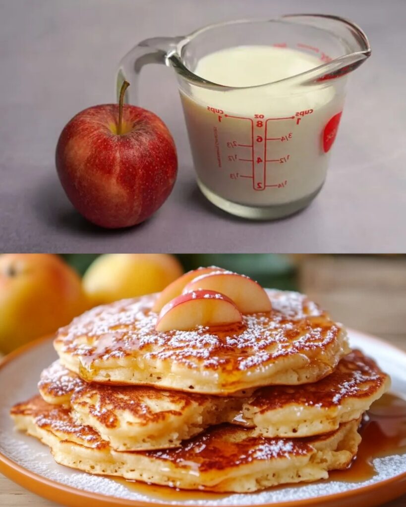 Soft Apple Pancakes finished dish