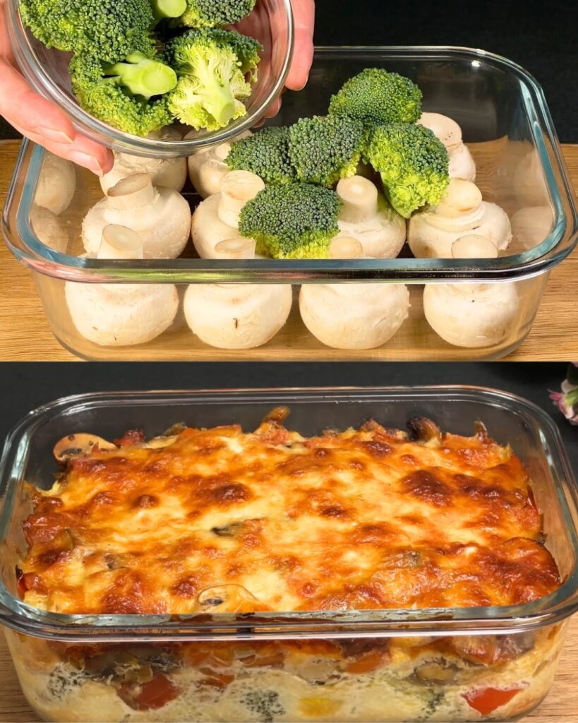 Vegetable and Cheese Casserole finished dish