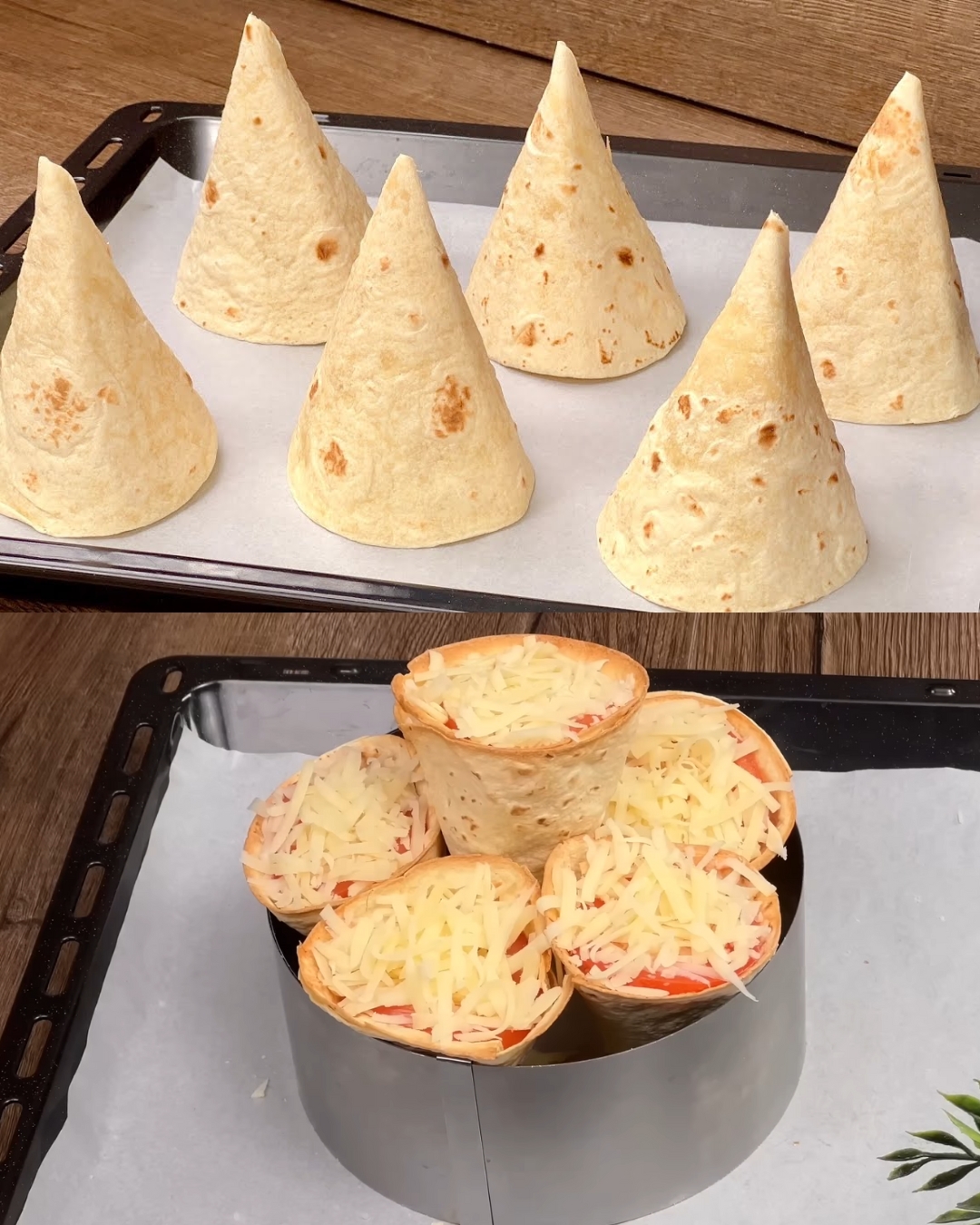 Chicken Tortilla Bake with Suluguni Cheese and Tomato