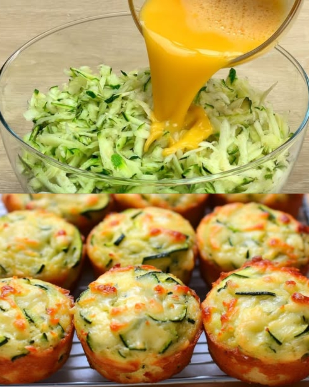 Zucchini and Potato Cheese Muffins Recipe