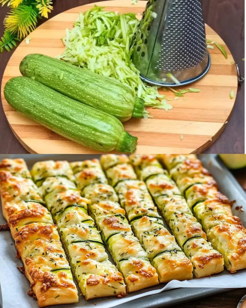 Cheesy Zucchini Breadsticks