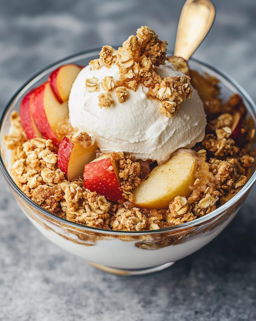 Apple Crumble Delight finished dish