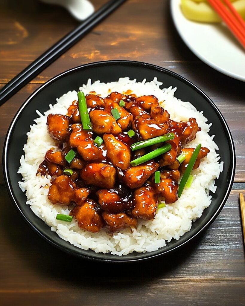 General Tso’s Chicken finished dish