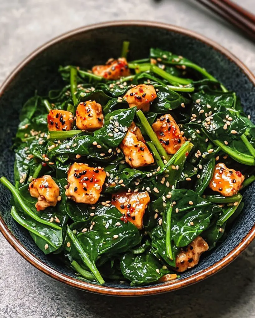Korean Spinach Salad (Sigumchi Namul)