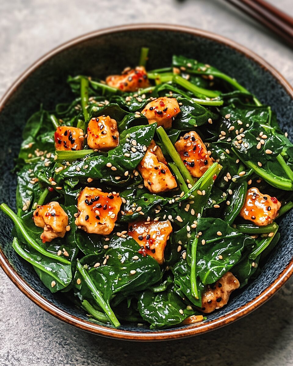 Korean Spinach Salad (Sigumchi Namul)