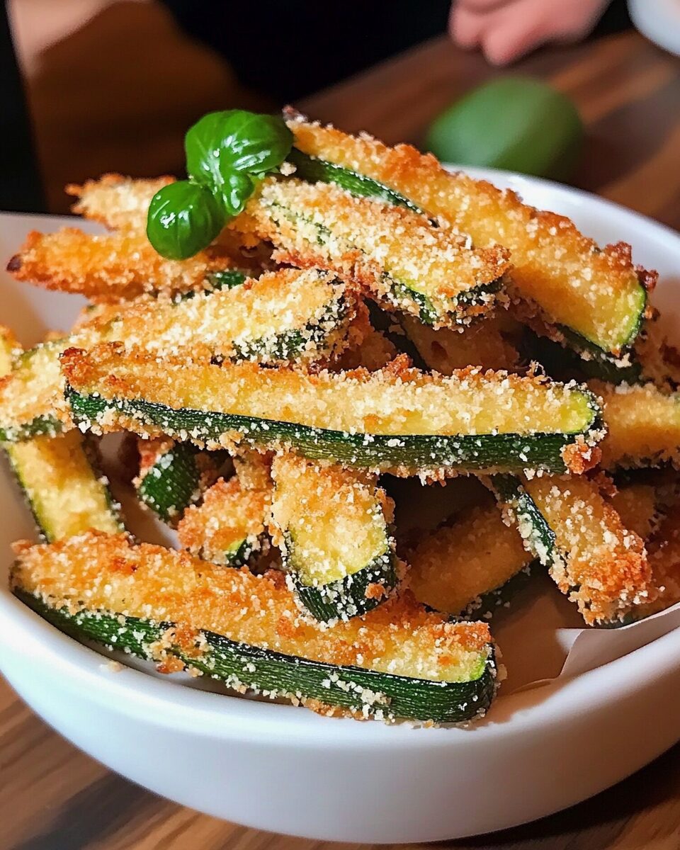 Crispy Parmesan Zucchini Fries