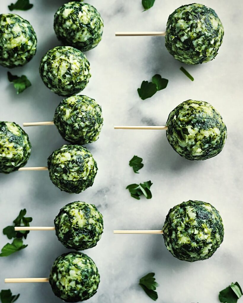 Cheesy and Nutritious Easy Spinach Balls