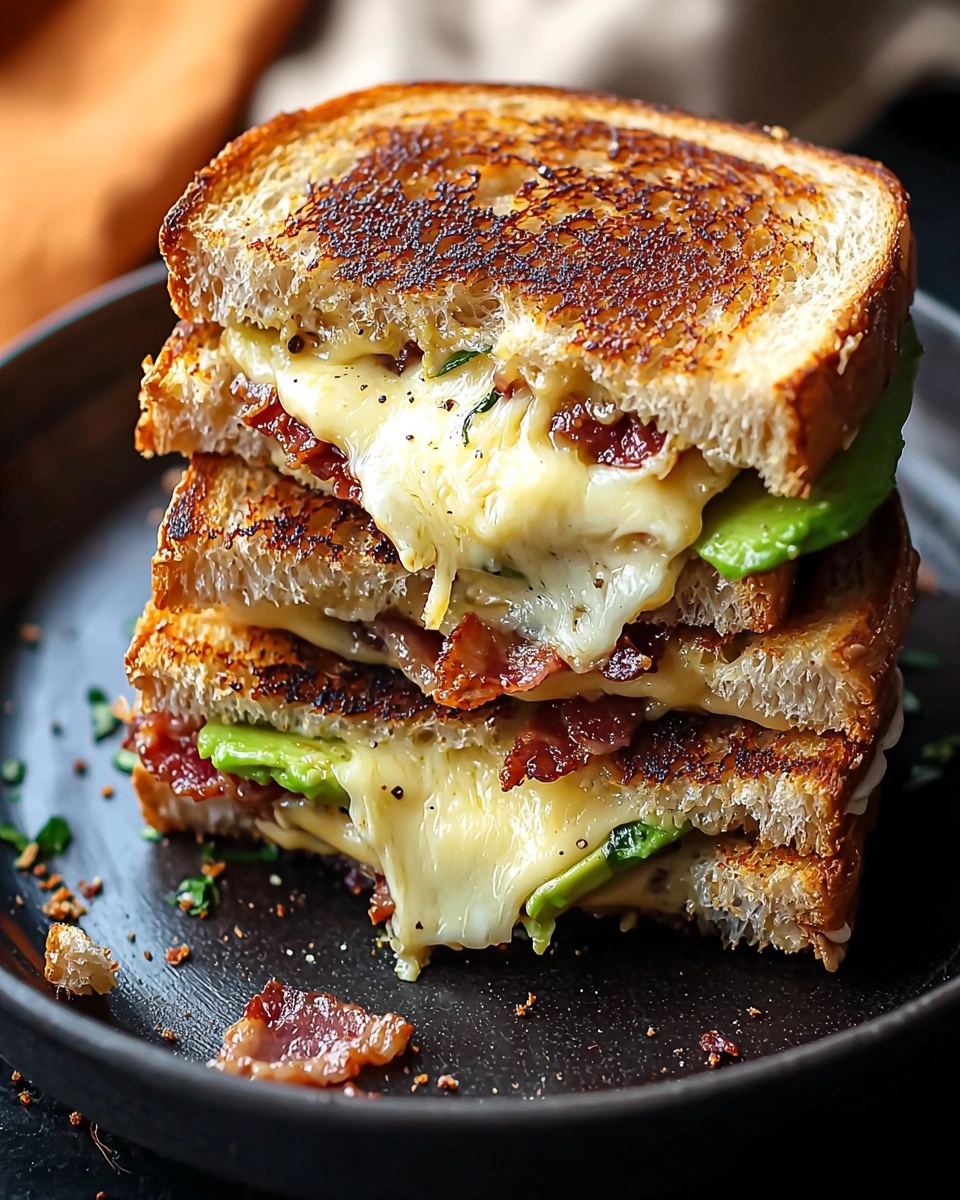 Avocado Bacon Grilled Cheese: A Gooey and Indulgent Comfort Food