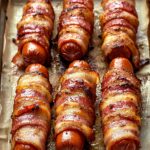 SWEET AND SMOKY BACON-WRAPPED HOT DOGS: AN IRRESISTIBLE SNACK RECIPE SWEET AND SMOKY BACON-WRAPPED HOT DOGS: AN IRRESISTIBLE SNACK RECIPE