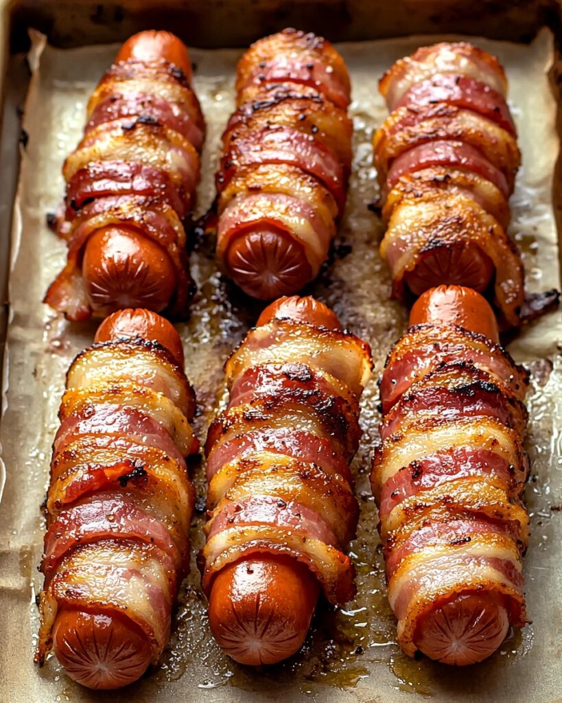 SWEET AND SMOKY BACON-WRAPPED HOT DOGS: AN IRRESISTIBLE SNACK RECIPE