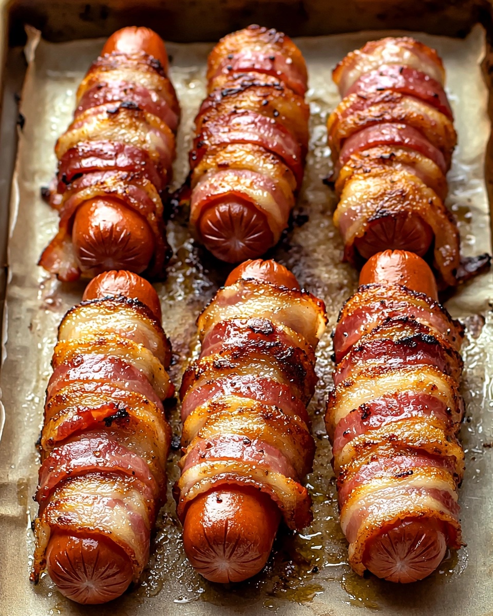 SWEET AND SMOKY BACON-WRAPPED HOT DOGS: AN IRRESISTIBLE SNACK RECIPE