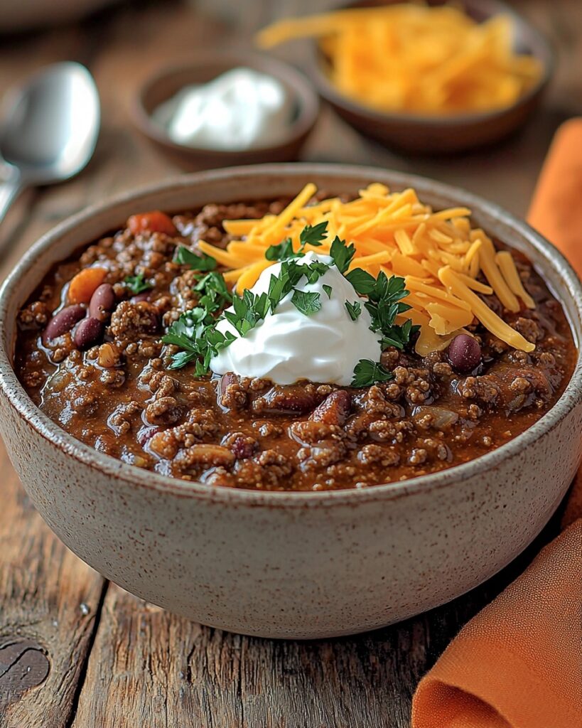 CLASSIC BEEF CHILI RECIPE: HEARTY, SPICY, AND FLAVORFUL