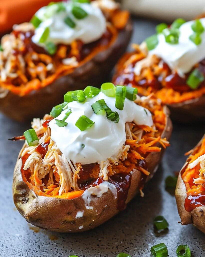 BBQ CHICKEN STUFFED SWEET POTATOES: A HEALTHY AND DELICIOUS MEAL