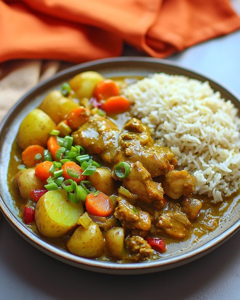 CHICKEN CURRY WITH POTATOES AND VEGETABLES: A CREAMY, SPICY ONE-POT MEAL