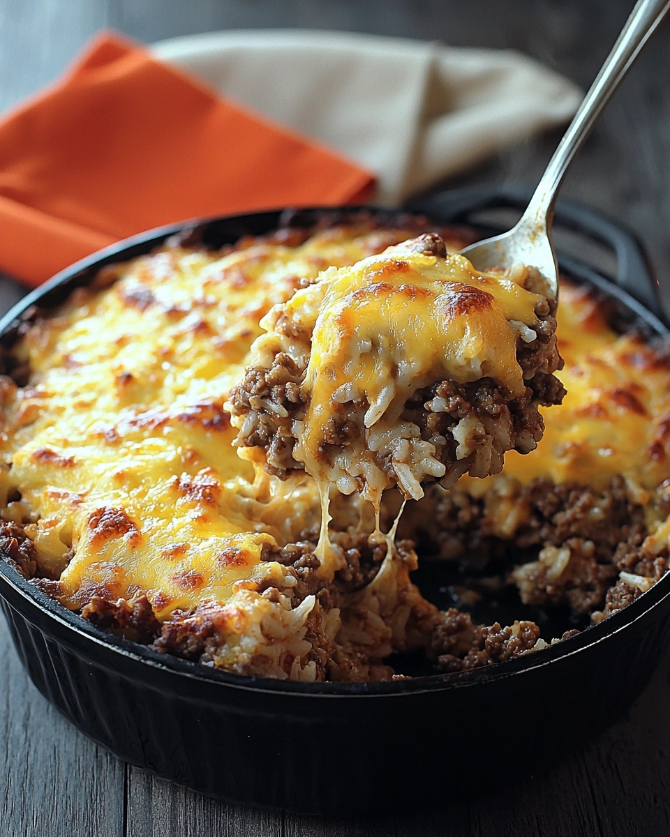 CHEESY GROUND BEEF AND RICE CASSEROLE: A SIMPLE AND SATISFYING MEAL