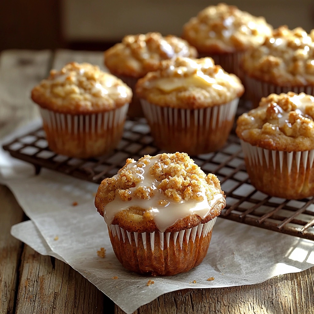 Cinnamon Streusel Muffins with Vanilla Glaze Recipe