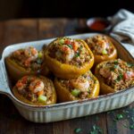 Shrimp-Stuffed Bell Peppers: A Flavorful and Easy Dinner Delight