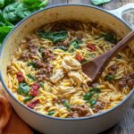 CREAMY ORZO WITH ITALIAN SAUSAGE AND SPINACH: A ONE-POT DELIGHT