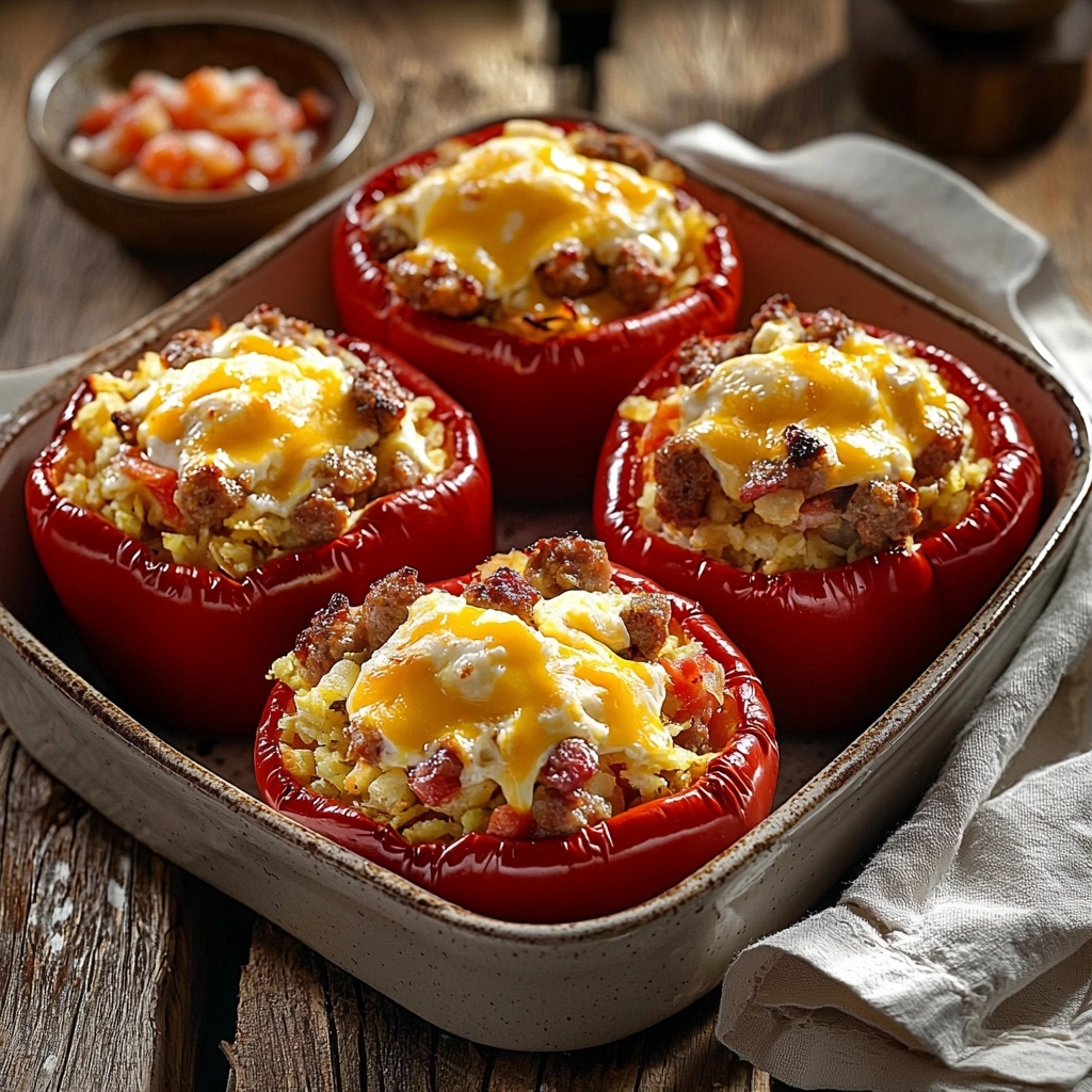 BREAKFAST STUFFED BELL PEPPERS: A FLAVORFUL MORNING START
