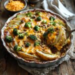 CHEESY BROCCOLI AND POTATO BEEF CASSEROLE: A COMFORTING FAMILY FAVORITE CHEESY BROCCOLI AND POTATO BEEF CASSEROLE: A COMFORTING FAMILY FAVORITE