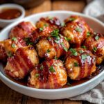 BBQ BACON-WRAPPED CHICKEN BITES: THE ULTIMATE PARTY APPETIZER BBQ BACON-WRAPPED CHICKEN BITES: THE ULTIMATE PARTY APPETIZER