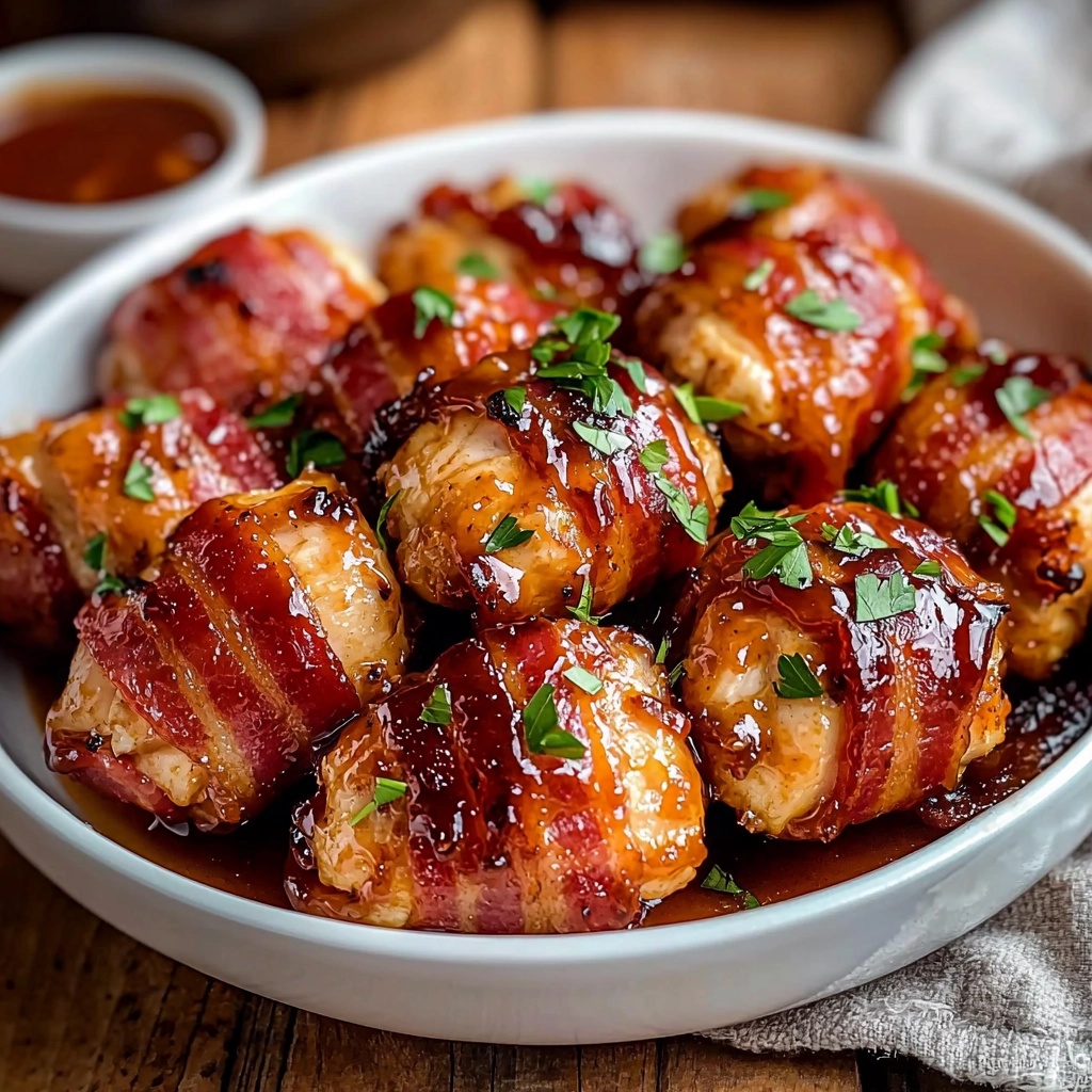 BBQ BACON-WRAPPED CHICKEN BITES: THE ULTIMATE PARTY APPETIZER