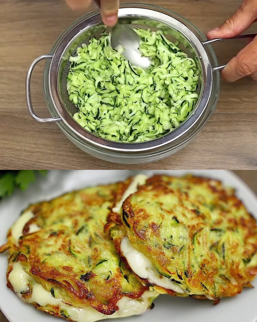 Cheesy Zucchini Fritters