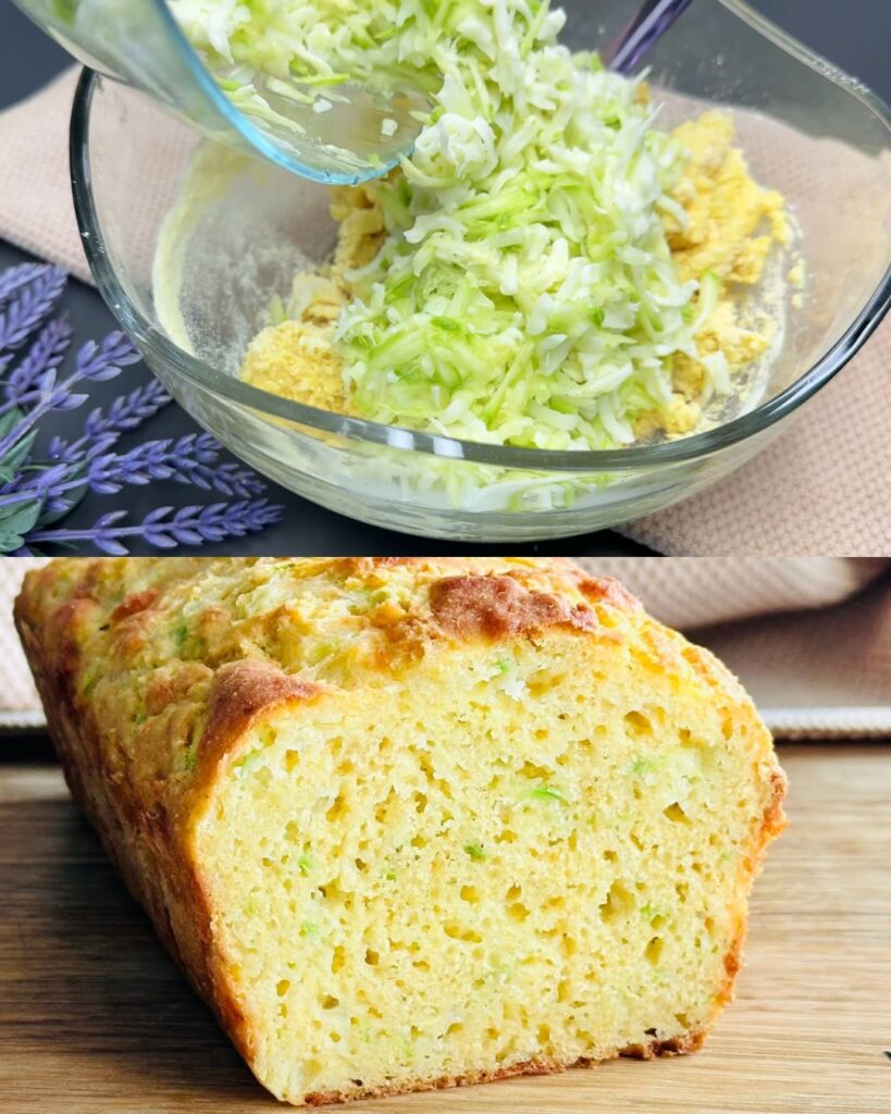 Cheese Zucchini Bread (Low-Calorie, Gluten-Free)