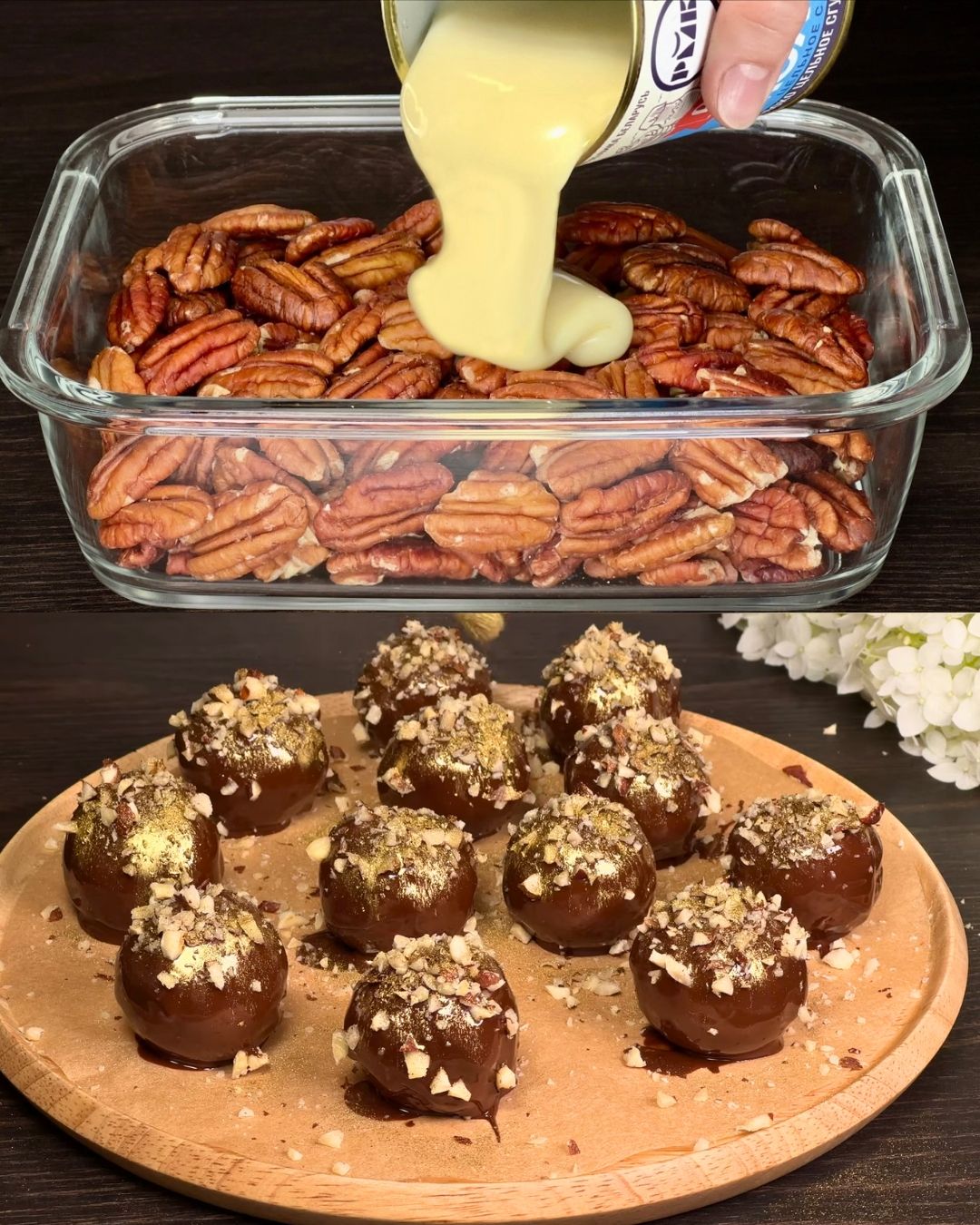 No-Bake Chocolate Biscuit Cake with Roasted Peanuts