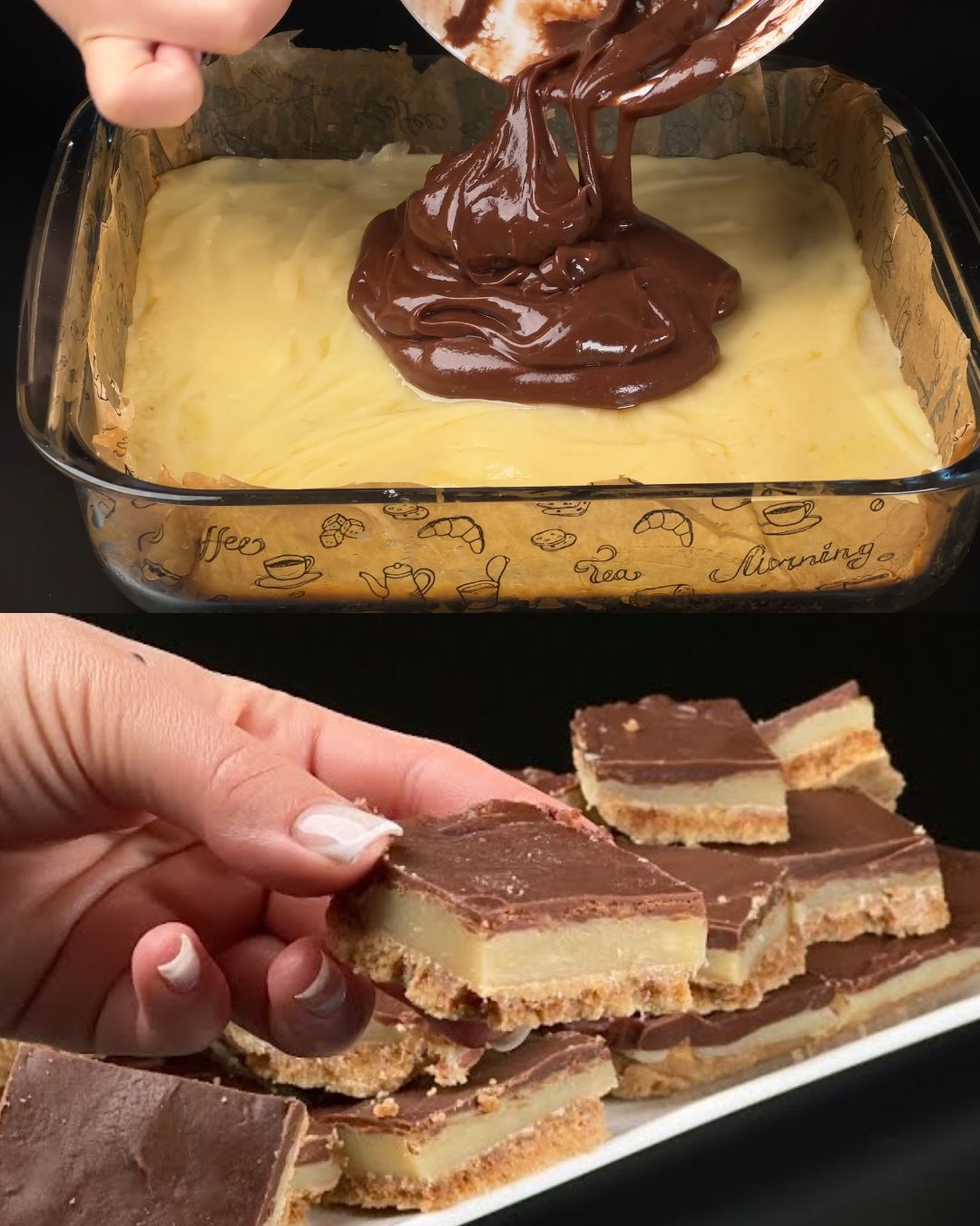 Decadent Caramel Slice with Milk Chocolate Filling