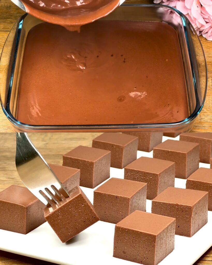 Silky Dark Chocolate Pudding with Agar Agar finished dish