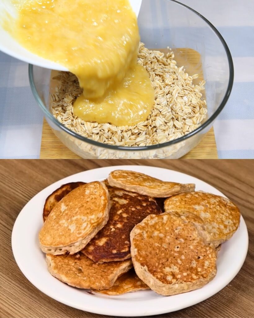 Banana Oat Pancakes Recipe