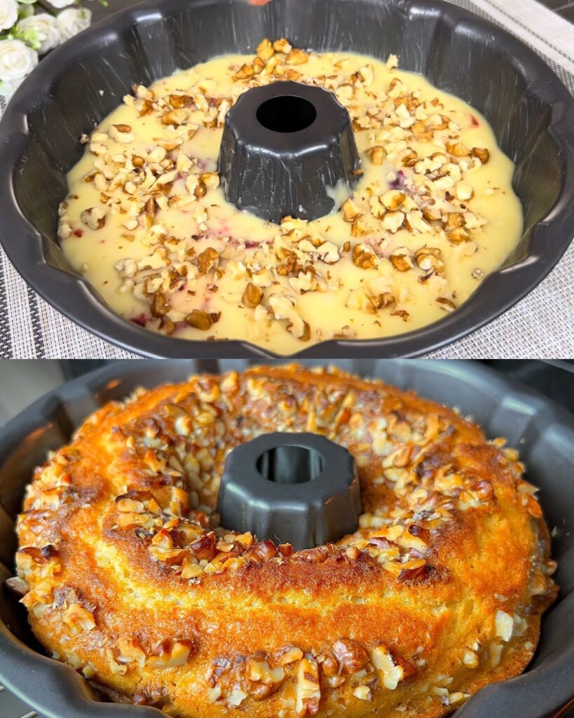 Jam and Walnut Cake Recipe