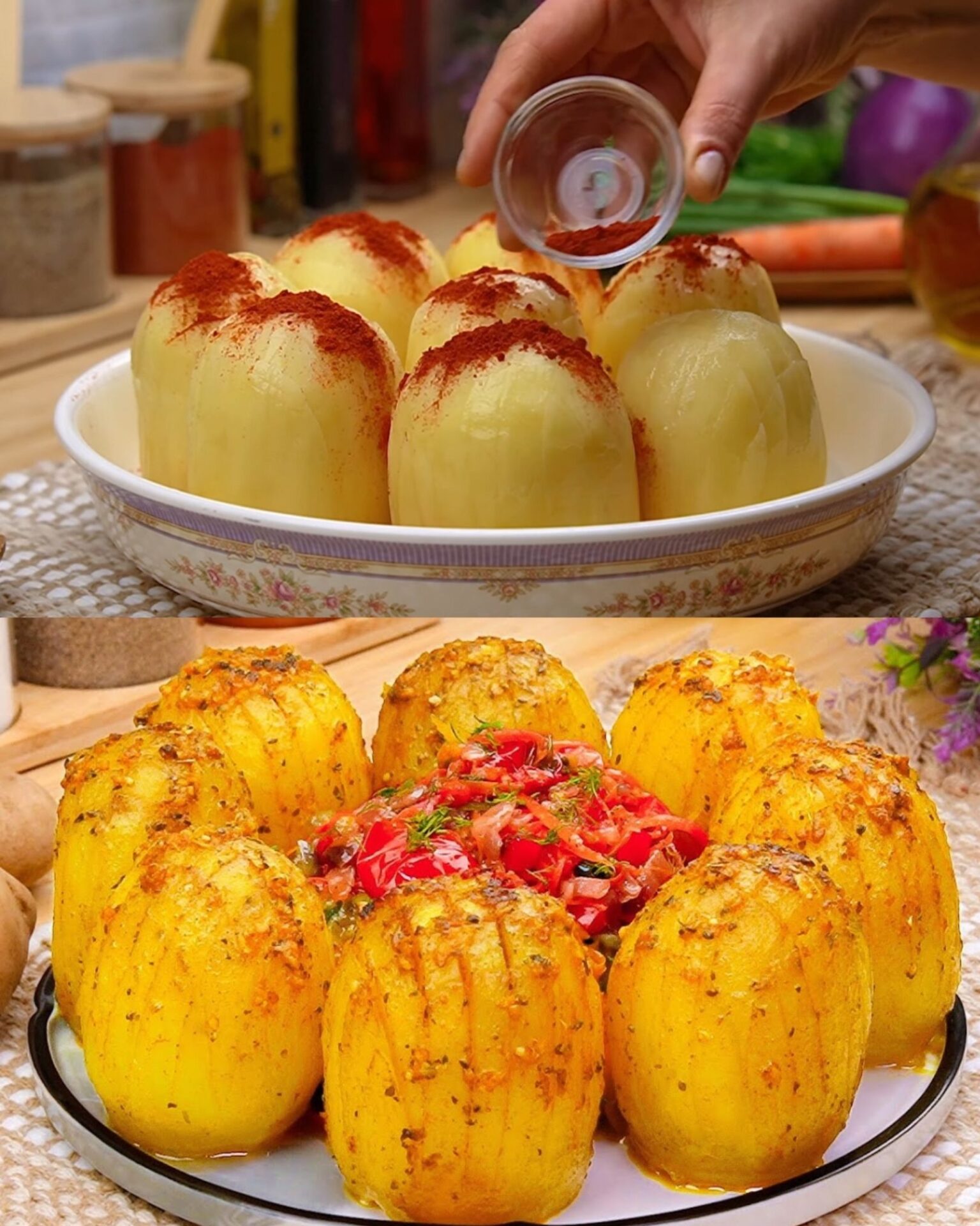 Hearty Baked Potatoes with Sautéed Vegetables and Dill