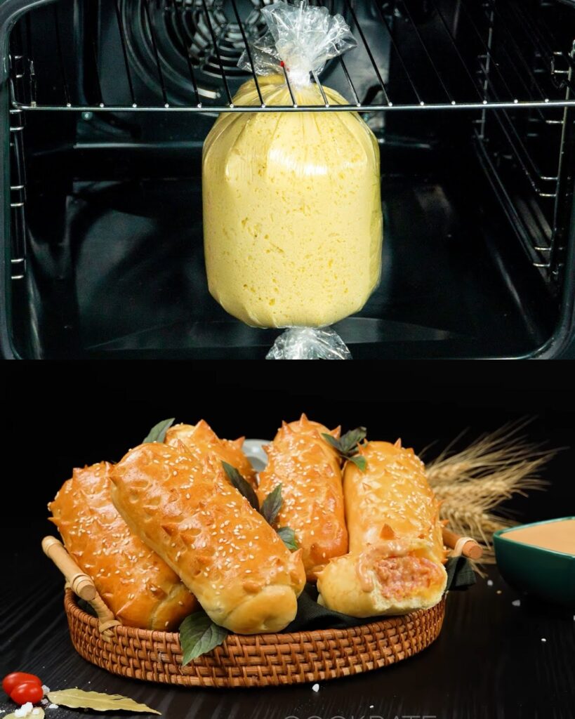 Cheddar Ham Buns with Creamy Sauce finished dish