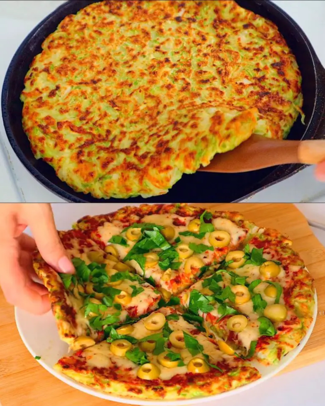 Zucchini Fritters with Cheese and Olives