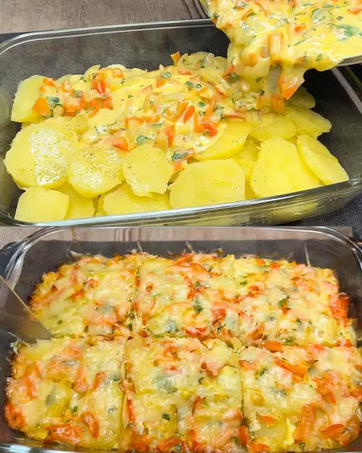Potato and Vegetable Casserole with Kefir