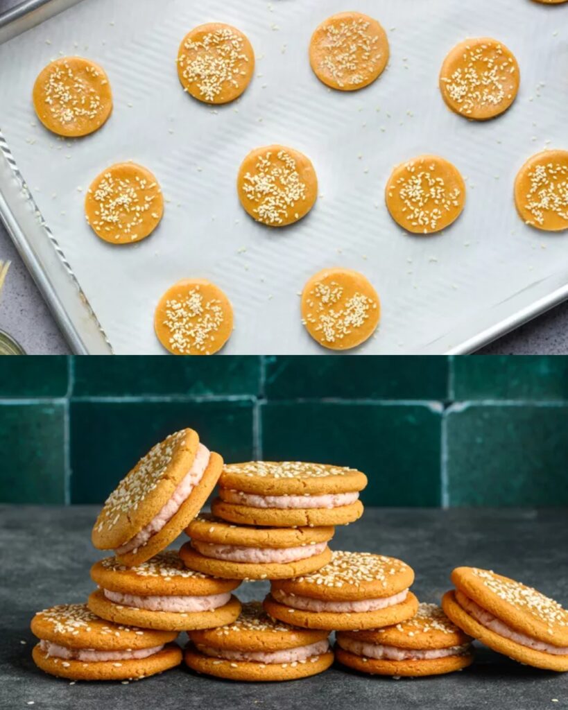Miso-Peanut Butter Sandwich Cookies with Jam Filling
