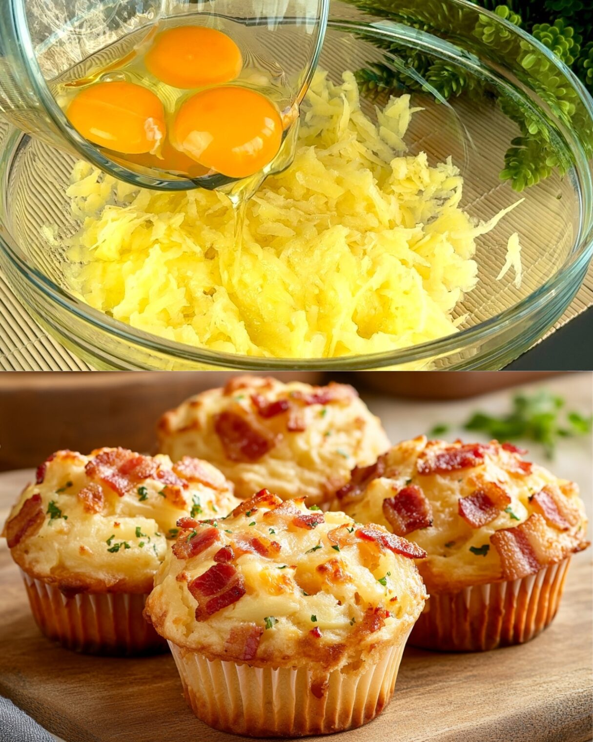 Bacon and Potato Muffin