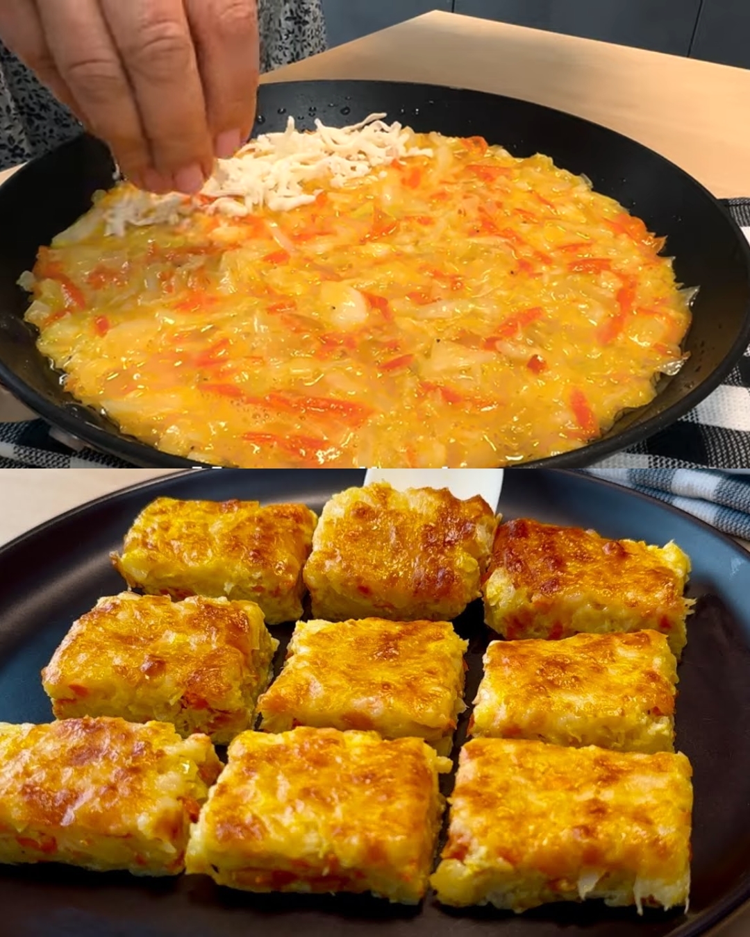 Baked Cabbage and Cheese Frittata