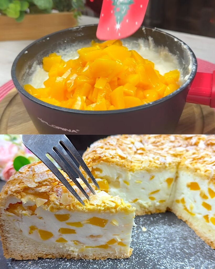 Italian Peach Ricotta Tart