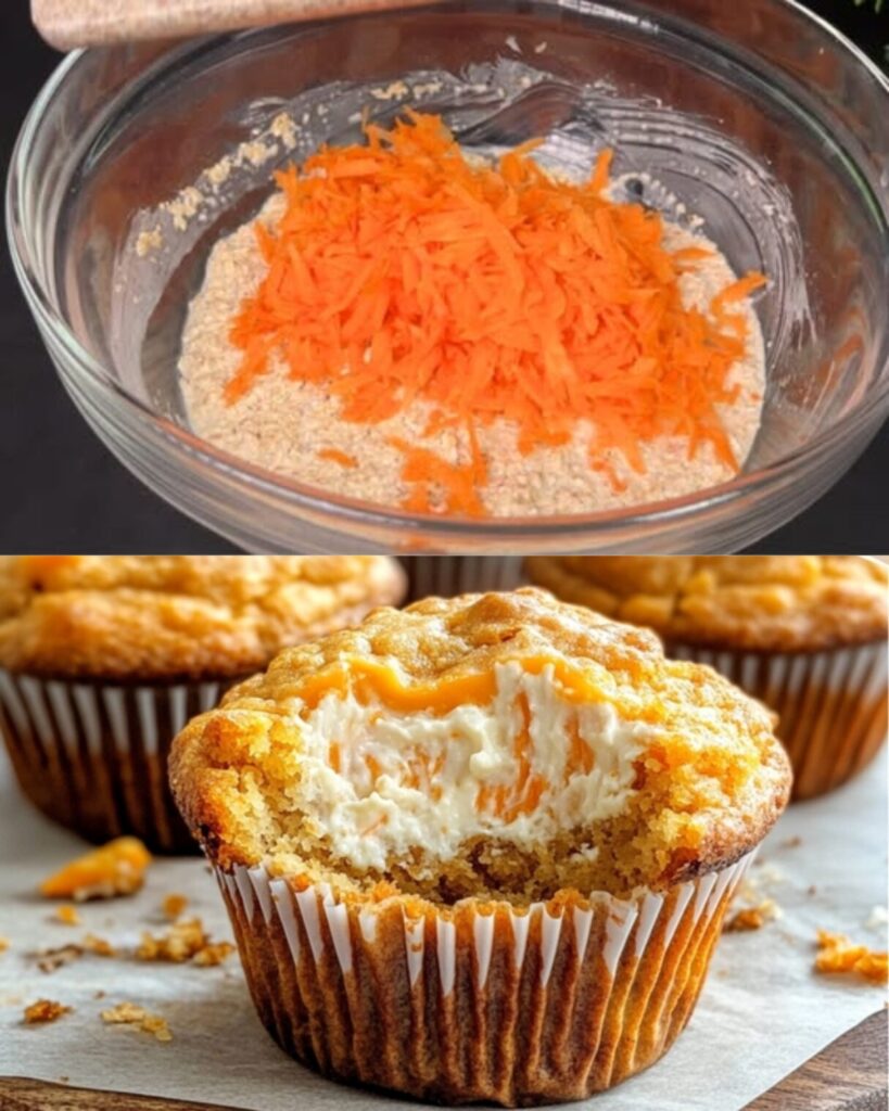 Cream Cheese-Filled Carrot Muffins