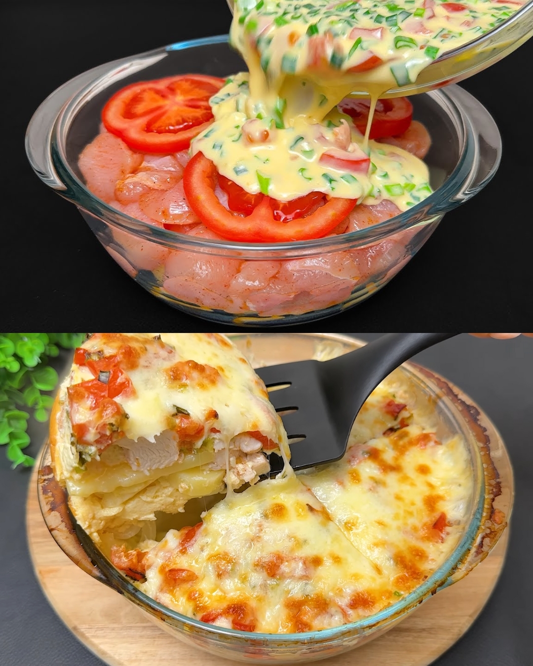 Baked Chicken and Potato Casserole