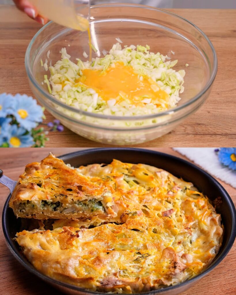 Sausage and Cabbage Cheesy Bake