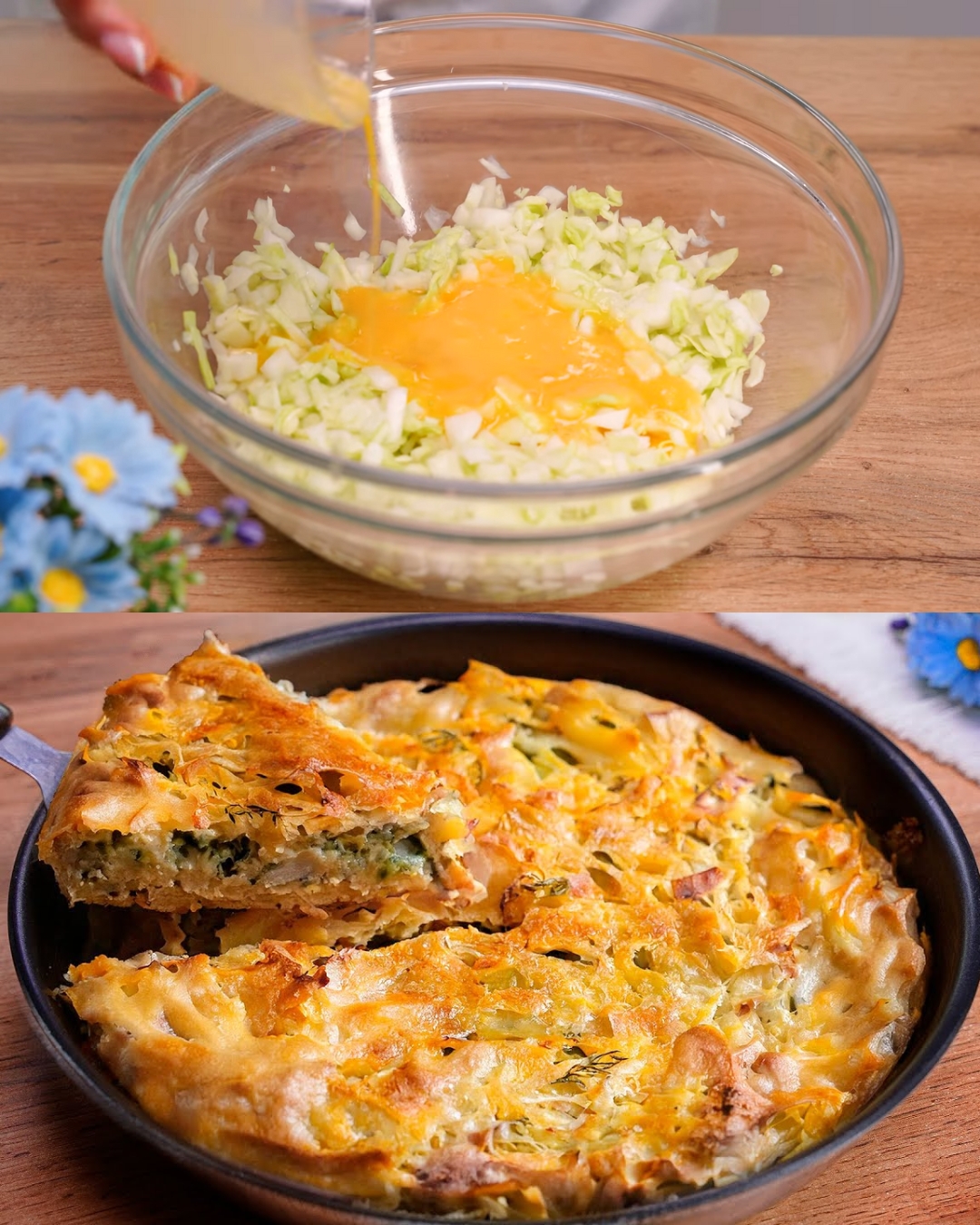 Sausage and Cabbage Cheesy Bake